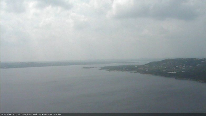 Lake Travis webcam, April 17, 2019 2:35 PM CT