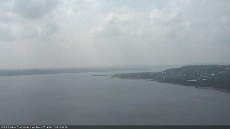Lake Travis webcam, April 17, 2019 2:40 PM CT