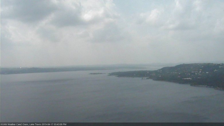 Lake Travis webcam, April 17, 2019 2:45 PM CT