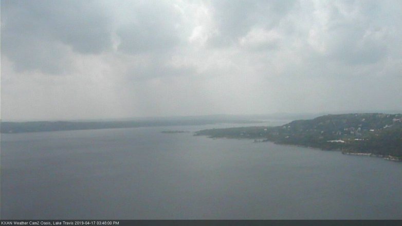 Lake Travis webcam, April 17, 2019 2:50 PM CT