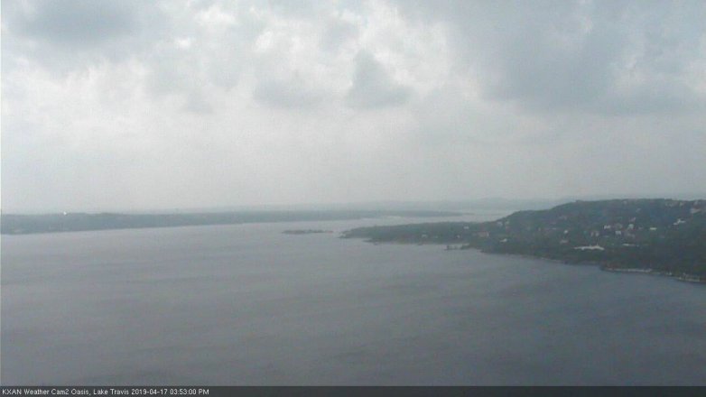 Lake Travis webcam, April 17, 2019 2:55 PM CT