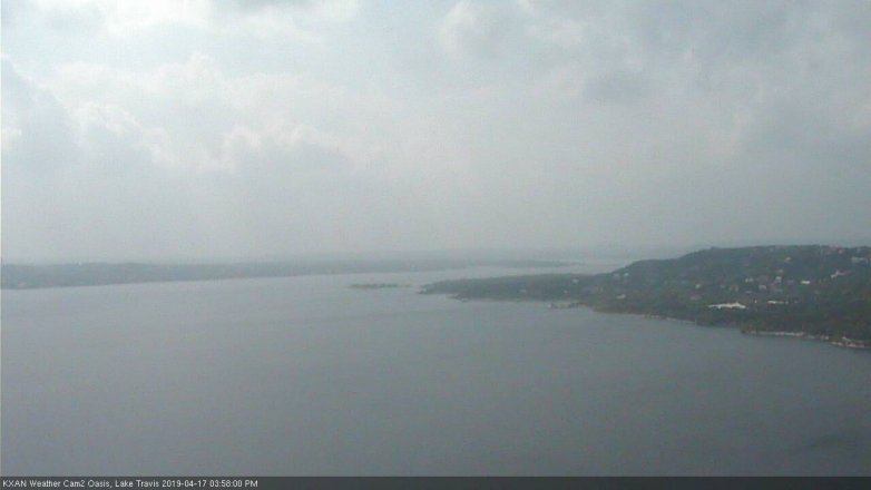Lake Travis webcam, April 17, 2019 3:00 PM CT