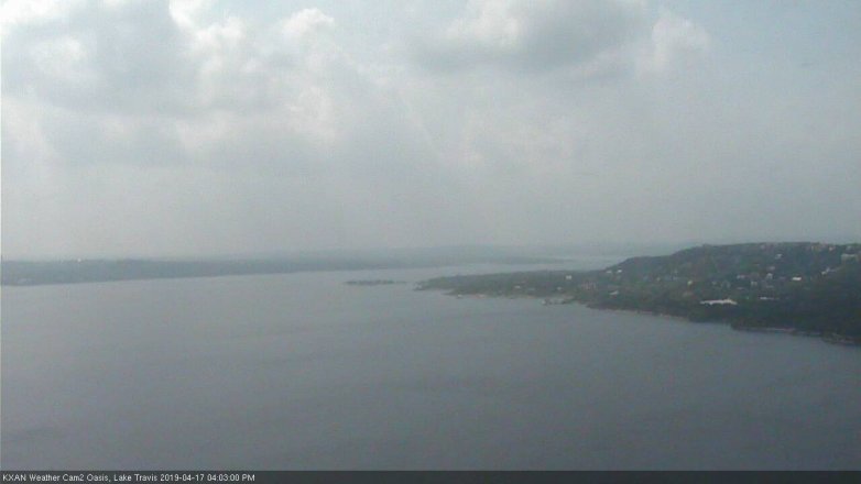 Lake Travis webcam, April 17, 2019 3:05 PM CT