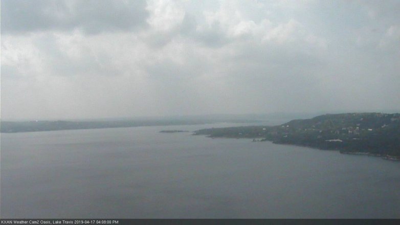 Lake Travis webcam, April 17, 2019 3:10 PM CT