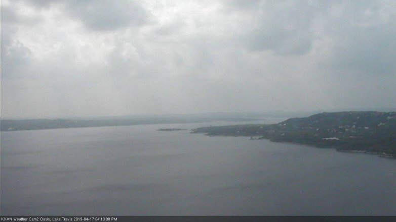 Lake Travis webcam, April 17, 2019 3:15 PM CT