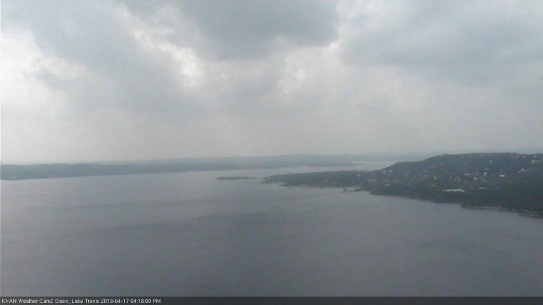 Lake Travis webcam, April 17, 2019 3:20 PM CT