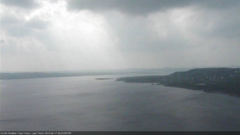 Lake Travis webcam, April 17, 2019 3:25 PM CT