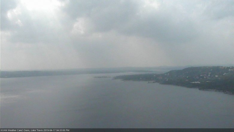 Lake Travis webcam, April 17, 2019 3:35 PM CT
