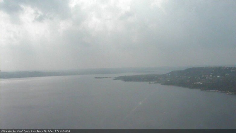 Lake Travis webcam, April 17, 2019 3:45 PM CT