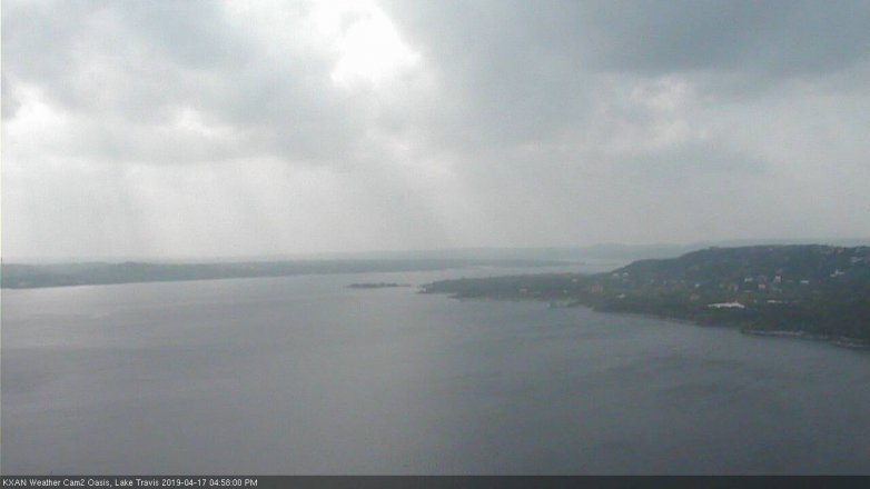 Lake Travis webcam, April 17, 2019 4:00 PM CT