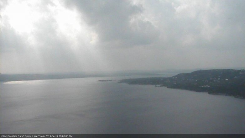 Lake Travis webcam, April 17, 2019 4:05 PM CT