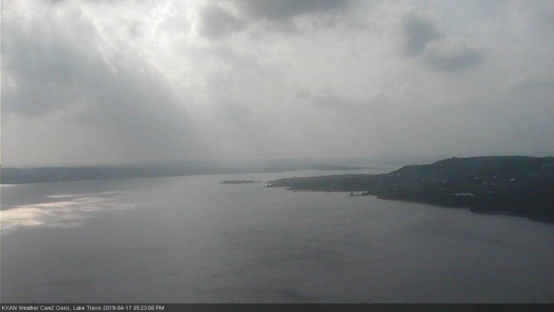 Lake Travis webcam, April 17, 2019 4:25 PM CT