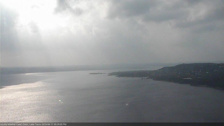 Lake Travis webcam, April 17, 2019 4:30 PM CT