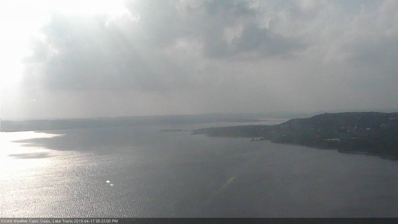 Lake Travis webcam, April 17, 2019 4:35 PM CT