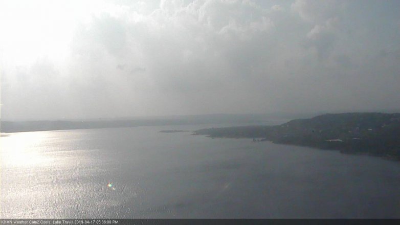 Lake Travis webcam, April 17, 2019 4:40 PM CT
