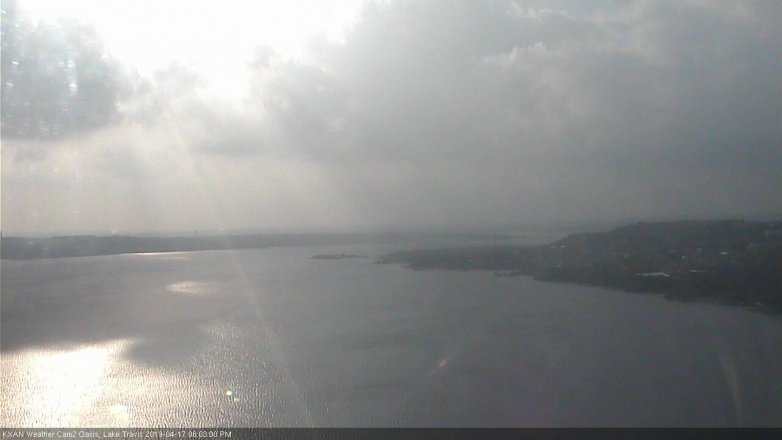 Lake Travis webcam, April 17, 2019 5:05 PM CT