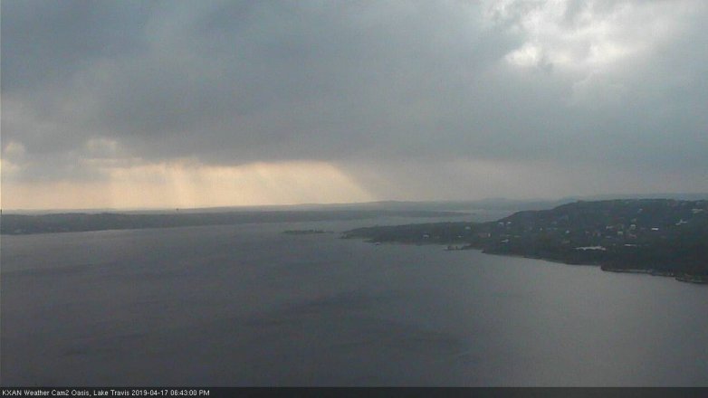 Lake Travis webcam, April 17, 2019 5:45 PM CT