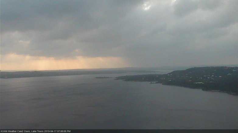Lake Travis webcam, April 17, 2019 6:10 PM CT