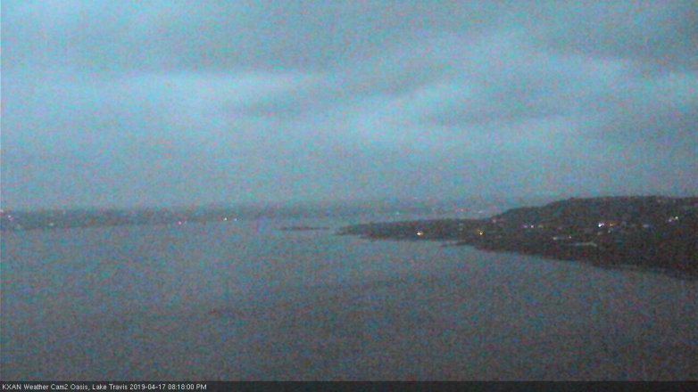Lake Travis webcam, April 17, 2019 7:20 PM CT