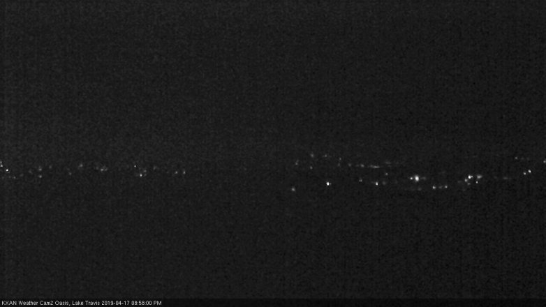Lake Travis webcam, April 17, 2019 8:00 PM CT