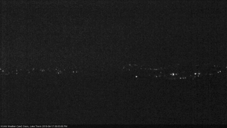 Lake Travis webcam, April 17, 2019 8:05 PM CT