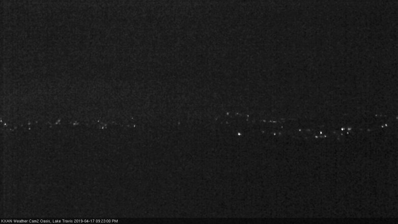 Lake Travis webcam, April 17, 2019 8:25 PM CT