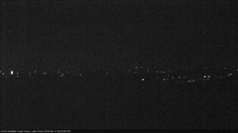 Lake Travis webcam, April 17, 2019 8:30 PM CT