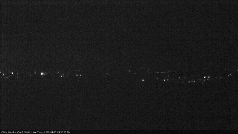 Lake Travis webcam, April 17, 2019 8:40 PM CT