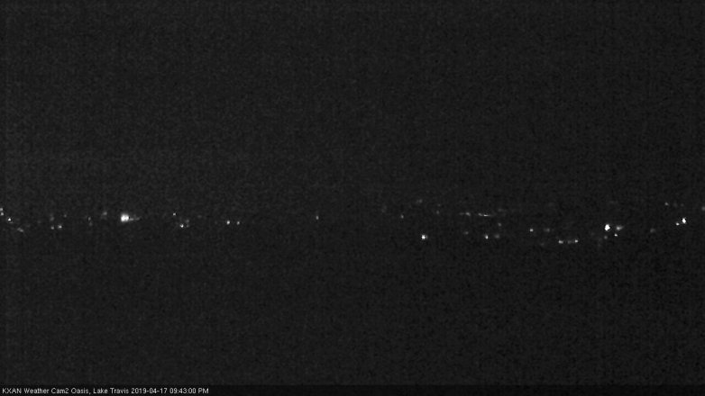 Lake Travis webcam, April 17, 2019 8:45 PM CT