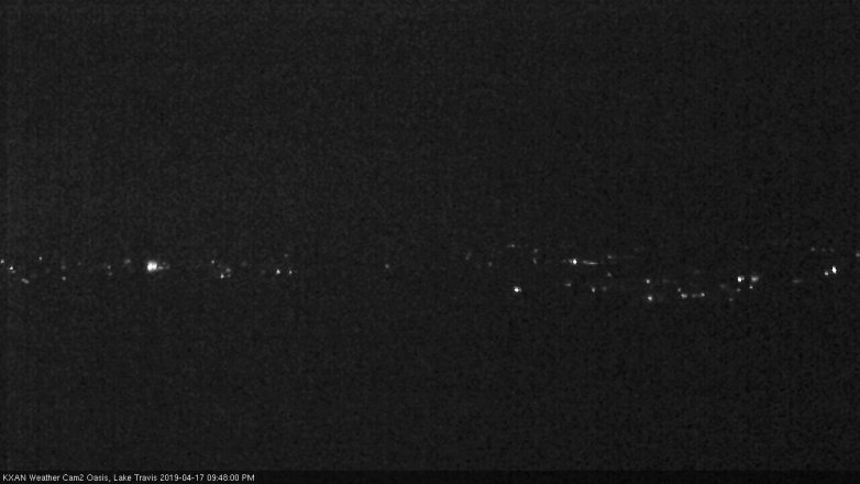 Lake Travis webcam, April 17, 2019 8:50 PM CT