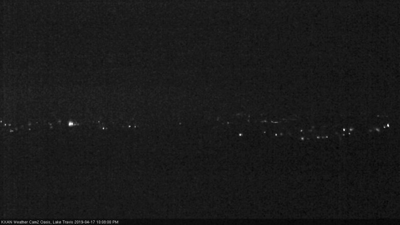 Lake Travis webcam, April 17, 2019 9:10 PM CT