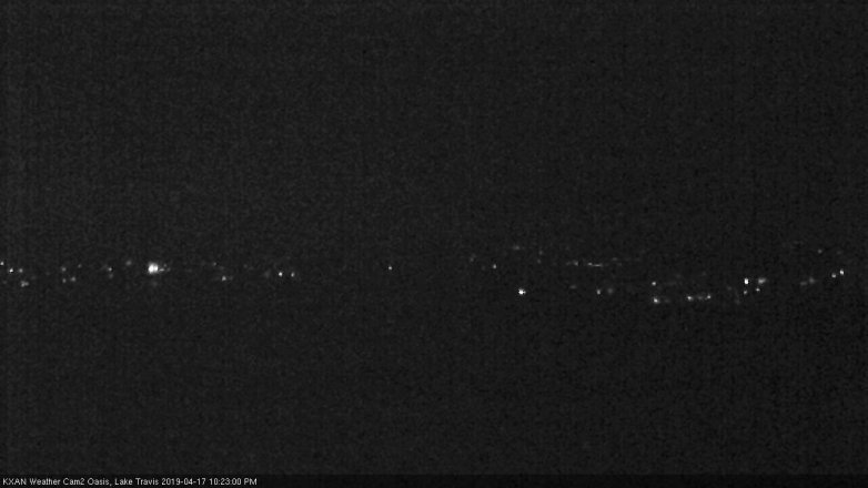 Lake Travis webcam, April 17, 2019 9:25 PM CT