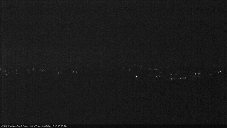 Lake Travis webcam, April 17, 2019 9:35 PM CT