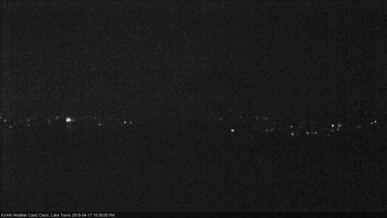 Lake Travis webcam, April 17, 2019 9:40 PM CT