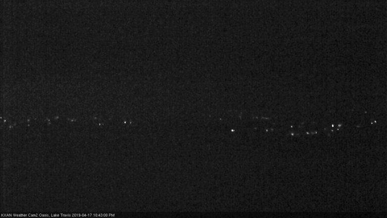 Lake Travis webcam, April 17, 2019 9:45 PM CT