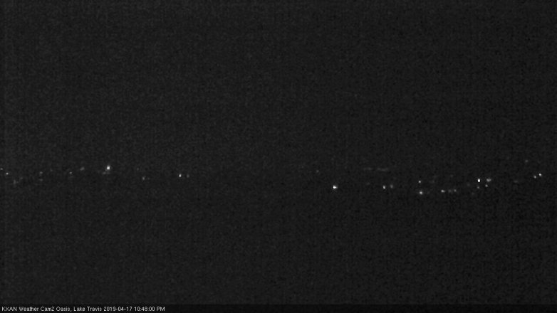 Lake Travis webcam, April 17, 2019 9:50 PM CT