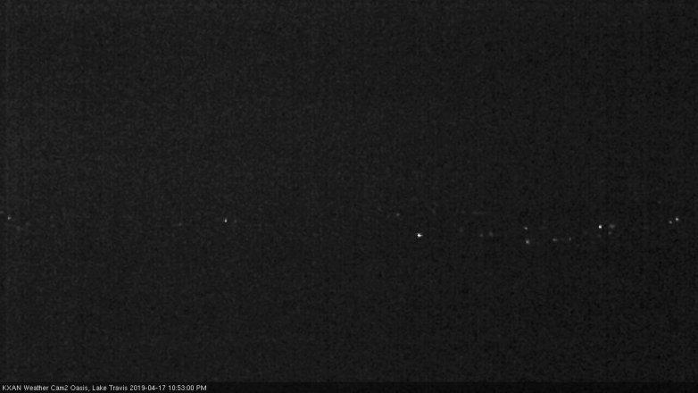 Lake Travis webcam, April 17, 2019 9:55 PM CT