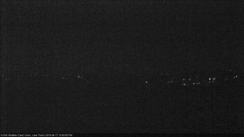 Lake Travis webcam, April 17, 2019 10:00 PM CT