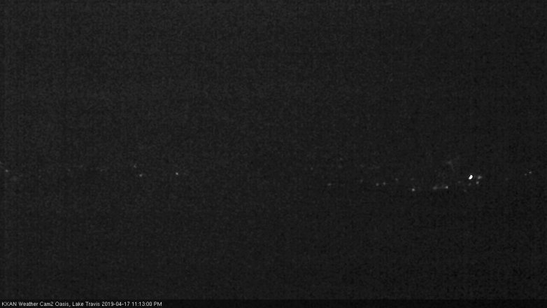 Lake Travis webcam, April 17, 2019 10:15 PM CT