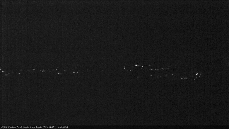 Lake Travis webcam, April 17, 2019 10:45 PM CT