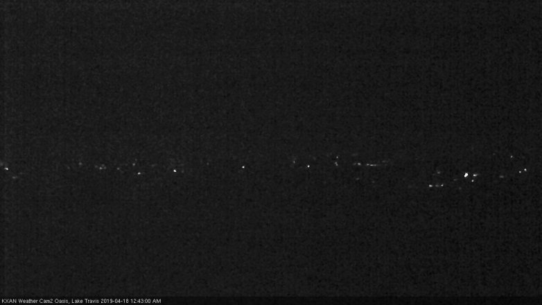 Lake Travis webcam, April 17, 2019 11:45 PM CT