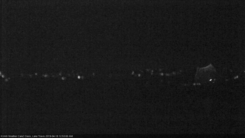 Lake Travis webcam, April 17, 2019 11:55 PM CT