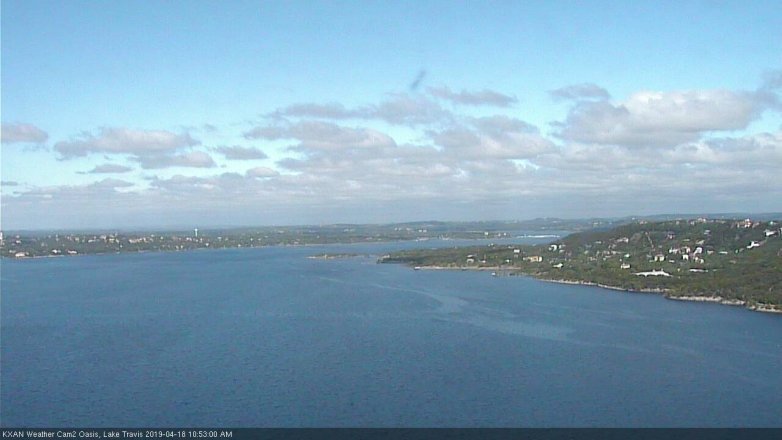 Lake Travis webcam, April 18, 2019 9:55 AM CT