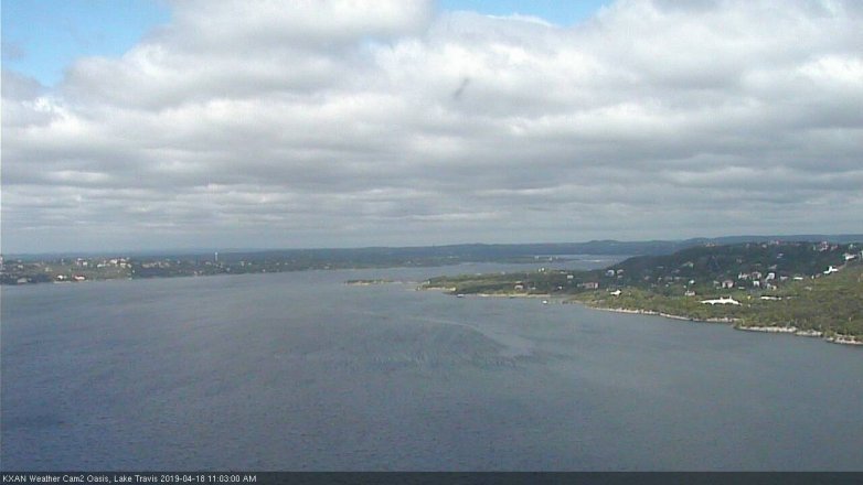 Lake Travis webcam, April 18, 2019 10:05 AM CT