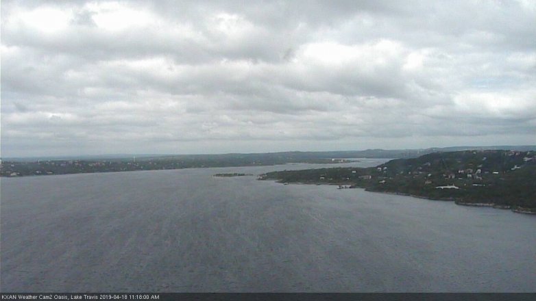 Lake Travis webcam, April 18, 2019 10:20 AM CT