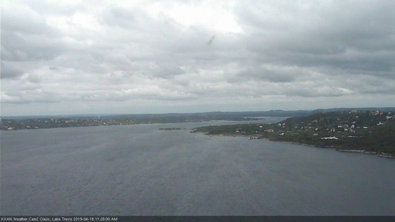 Lake Travis webcam, April 18, 2019 10:30 AM CT