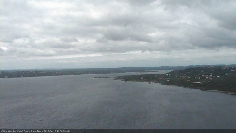 Lake Travis webcam, April 18, 2019 10:40 AM CT