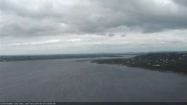 Lake Travis webcam, April 18, 2019 10:45 AM CT