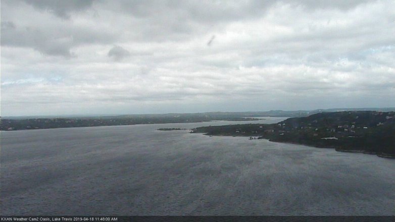 Lake Travis webcam, April 18, 2019 10:50 AM CT