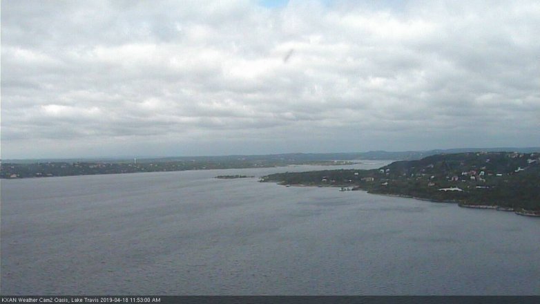 Lake Travis webcam, April 18, 2019 10:55 AM CT